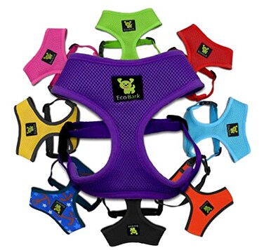 EcoBark Classic Dog Harness Innovative Mesh No Pull No Choke Design Soft Double Padded Breathable Vest for EcoFriendly Easy Control Walking For Large Puppies Full size breeds Extra Large Dogs XXL Purp
