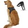 Copatchy No Pull Reflective Adjustable Dog Harness with Handle Comfortable Soft All Weather Mesh Easy On Puppy Harness for Small Medium and Large Dogs Black XLarge