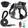Cymiler Service Dog VestNoPull Dog Harness and Leash SetAdjustable Oxford Reflective Service Dog Vest Harness with Handle for Outdoor Walking TrainingEasy Control for Small Medium Large Dogs