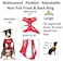 Dexil Limited Dexil SERVICE DOG Red Color Coded NonPull Front and Back D Ring Padded and Waterproof Vest Dog Harness PREVENTS Accidents By Warning Others Of Your Dog In Advance L