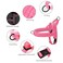 Didog Soft Flannel Padded Dog Vest Harness No PullQuick Fit Reflective Dog Strap Harness Easy for Training Walking MChest 2126 Pink