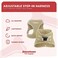 Downtown Pet Supply Step in Dog Harness No Pull XLarge Khaki Adjustable Harness with Padded Mesh Fabric and Reflective Trim Buckle Strap Harness for Dogs
