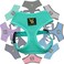 EcoBark Dog Harness EcoFriendly Max Comfort Harnesses Luxurious Soft Mesh Halter Over the Head Harness Vest No Pull and No Choke for Puppy Toy Breeds Small Dogs Medium Mint Turquoise