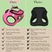 EcoBark Step in Dog Harness EcoFriendly Small Medium Breed Dog Harnesses Reflective and Adjustable Mini Body Halter Vest Soft Mesh Toy Breed Harness Bubblegum Pink Medium