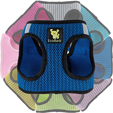 EcoBark Step in Dog Harness Reflective Soft Ultra Padded Mesh Dog Harnesses for XXS XS Small and Medium Dogs EcoFriendly Comfort Secure Halter No Pull Adjustable Pet Vest