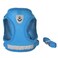 FEimaX Dog Harness and Leash Set for Walking Soft Mesh Adjustable Easy Control Lightweight Cat Vest Harnesses with Reflective Strips Escape Proof Small Dogs Cats Vests Azure Large
