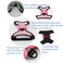 FUNAT Reflective Dog Harness with Rhinestone Cute Bling Ties Dog Harness Dog Leash Reflective Chest Strap with Shiny Bow L Red