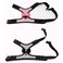 FUNAT Reflective Dog Harness with Rhinestone Cute Bling Ties Dog Harness Dog Leash Reflective Chest Strap with Shiny Bow L Red