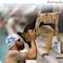 Hanshengday Tactical Dog Vest with Pouches Adjustable Heavy Duty Nylon Harness for Medium Large Dogs Service Outdoor Training Military Vest Harness with Molle System and Handle