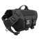 ICEFANG GN3 Tactical Dog Harness with 6X BuckleDog Molle Vest with Handle34 Body CoverageHook and Loop Panel for ID PatchNo Pulling Front Clip L 2835 Girth Black
