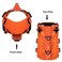 ICEFANG GN3 Tactical Dog Harness with 6X BuckleDog Molle Vest with Handle34 Body Hook and Loop Panel for ID PatchNo Pulling Front Clip XL Neck 1929 Chest 3140 Safety Orange