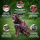 Industrial Puppy Emotional Support Vest Harness Durable and Adjustable Dog Vest with Reflective Straps Removable Patches Handle Leash Attachment Travel and Daily Use Large 2733 Pink