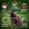 Industrial Puppy Emotional Support Vest Harness Durable and Adjustable Dog Vest with Reflective Straps Removable Patches Handle Leash Attachment Travel and Daily Use Large 2733 Pink