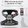 Juqiboom No Pull Dog Harness with A Free Heavy Duty 5ft Dog Leash Adjustable Soft Padded Dog Vest Reflective NoChoke Pet Oxford Vest with Easy Control Handle and Dog Leash for Dogs Grey Large