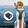Kurgo Stash n Dash Harness Lightweight Portable Travel Dog Gear Ripstop Fabric Reflective Trim Foldable Dog Running Harness VNeck Design Black Small