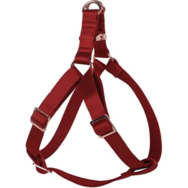lionet paws Lionet Paws Dog Harness NoPull Adjustable Silk Nylon Webbing Pet Harness with Metal Buckle for Small Dogs Easy Walking Red XS
