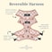 Lucy & Lucy Co Reversible Dog Harness WaterRepellent Neoprene DualPrint Design Easy Swap Style Adjustable Comfort Fit Iced Coffee SZN Reversible Harness Large