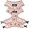 Lucy & Lucy Co Reversible Dog Harness WaterRepellent Neoprene DualPrint Design Easy Swap Style Adjustable Comfort Fit Iced Coffee SZN Reversible Harness Large