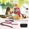 MOOGROU Service Dog Vest Harness and Leash Set10 PatchesNo PullAdjustable Reflective Dog Harness with Soft Padded Handle for TrainingEverydayFit SmallMediumLargeExtraLarge DogsRed M