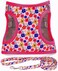 MOONPET Moonpet Step in Dog Harness Leash Set All Weather Reflective NoPull Floral Pattern Padded Mesh Vest Harness for Cats Puppy ExtraSmall Small Medium Large Dogs Romantic Sakura S