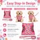 MOONPET Moonpet Step in Dog Harness Leash Set All Weather Reflective NoPull Floral Pattern Padded Mesh Vest Harness for Cats Puppy ExtraSmall Small Medium Large Dogs Romantic Sakura XXS