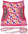 MOONPET Moonpet Step in Dog Harness Leash Set All Weather Reflective NoPull Floral Pattern Padded Mesh Vest Harness for Cats Puppy ExtraSmall Small Medium Large Dogs Romantic Sakura XXS