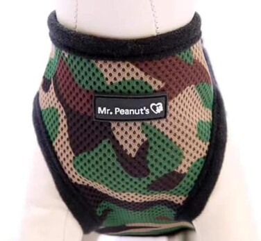 Mr. Peanut's Mr Peanuts PupTrek Small DogCat Soft Mesh Step in Harness Vest Large Camo