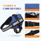 MUMUPET Service Dog Vest Harness No Pull Reflective Adjustable with Handle Soft Breathable Padding for Large Dogs 2 Removable Velcro Patches Blue L