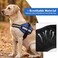 MUMUPET Service Dog Vest Harness No Pull Reflective Adjustable with Handle Soft Breathable Padding for Large Dogs 2 Removable Velcro Patches Blue L