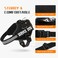 MUMUPET Service Dog Vest No Pull Reflective Adjustable Harness with Handle Soft Breathable Padding for Medium Dogs 2 Removable Velcro Patches Black M