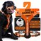 JAX PLANET No Pull Dog Harness with Handle Grip Control Training Harness for Medium Dogs Front DRing Reflective Secure Adjustable Fit with Metal Buckles for Walking and Running Orange Medium