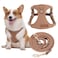 puppytie No Pull Dog Harness with Multifunction Dog LeashSoft Adjustable No Choke Escape Proof Pet Harness Vest for Medium Dogs or Large DogsKhaki CamelXS