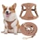 puppytie No Pull Dog Harness with Multifunction Dog LeashSoft Adjustable No Choke Escape Proof Pet Harness Vest for Medium Dogs or Large DogsKhaki CamelXS