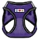 Pawtitas Reflective Mesh Puppy Dog Harness for Extra Extra Small Dogs Adjustable No Pull Fits Neck 8 in Chest 12 in XXS Purple