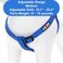 Pawtitas Solid Stepin Dog Harness Adjustable NoPull Vest for Puppies to Seniors Safe Comfortable M Blue