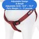 Pawtitas Solid Stepin Dog Harness Adjustable NoPull Vest for Puppies to Seniors Safe Comfortable XS Marsala