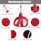 PetiFine Cat Harness and Leash SetEscape Proof Kitten Harness ReflectiveSoft Lightweight Puppy Harness for Walking and TravellingXXS Red