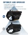 PETNANNY Tactical Dog Harness Service Dog Vest for Large Dogs Fully Body Coverage in Training Dog Harness with 2 Reflective Dog Patches Handle Hook and Loop Panels Dog MOLLE Vest Black L