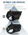 PETNANNY Tactical Dog Harness Service Dog Vest for Large Dogs Fully Body Coverage in Training Dog Harness with 2 Reflective Dog Patches Handle Hook and Loop Panels Dog MOLLE Vest Black L