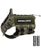 PETNANNY Tactical Service Dog Vest NoPull Emotional Support Harness with Hook Loop Patches Molle System for Training Hunting Woodland Camo Large