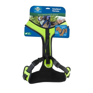 PetSafe EasySport Dog Harness Adjustable Padded Dog Harness with Control Handle and Reflective Piping Large Apple Green
