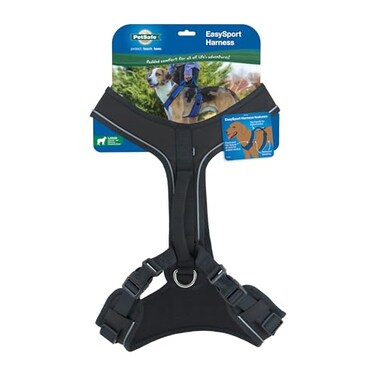 PetSafe EasySport Dog Harness Adjustable Padded Dog Harness with Control Handle and Reflective Piping Large Black