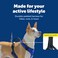 PetSafe EasySport Dog Harness Adjustable Padded Dog Harness with Control Handle and Reflective Piping Medium Blue