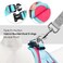 PHOEPET Stepin Dog HarnessReflective Adjustable Dog Vest Harness Soft Pet Walking Jacket with 2 Metal Leash Hooks for Dog and CatPink Base Green StrapsM