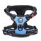 PoyPet No Pull Dog Harness No Choke Front Clip Dog Reflective Harness Adjustable Soft Padded Pet Vest with Easy Control Handle for Small to Large DogsLight BlueM