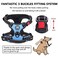 PoyPet No Pull Dog Harness No Choke Front Clip Dog Reflective Harness Adjustable Soft Padded Pet Vest with Easy Control Handle for Small to Large DogsLight BlueM