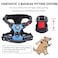 PoyPet No Pull Dog Harness No Choke Front Clip Dog Reflective Harness Adjustable Soft Padded Pet Vest with Easy Control Handle for Small to Large DogsLight BlueM