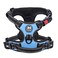 PoyPet No Pull Dog Harness No Choke Front Clip Dog Reflective Harness Adjustable Soft Padded Pet Vest with Easy Control Handle for Small to Large DogsLight BlueM