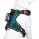 PoyPet No Pull Dog Harness No Choke Front Clip Reflective Dog Vest with Soft Padded Vertical Handle 3 Leash Attachments for Small Medium Large Dogs Tumalo TealXL