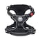 PoyPet No Pull Dog Harness No Choke Front Lead Dog Reflective Harness Adjustable Soft Padded Pet Vest with Easy Control Handle for Small to Large DogsBlackXS